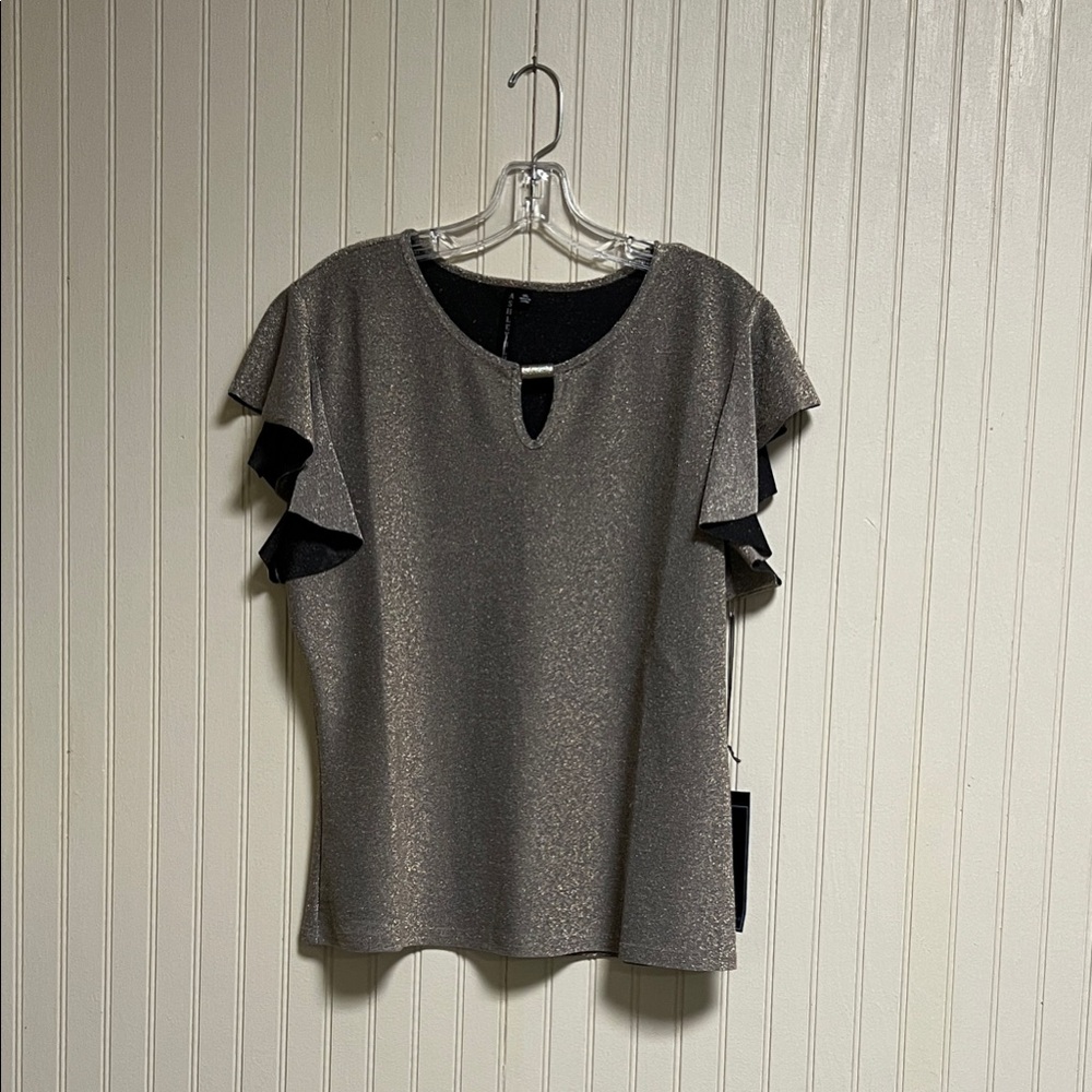 Elegant Ruffle Sleeve Top